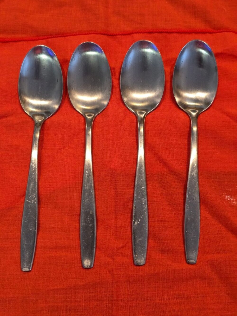 Vintage International Stainless Deluxe TODAY Teaspoon Set Of 4 READ